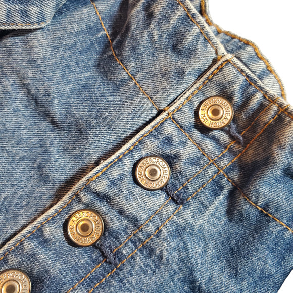Abercrombie & Fitch Natural Rise Short Women's Size 29 / 8 Button Fly with Belt - Picture 7 of 15
